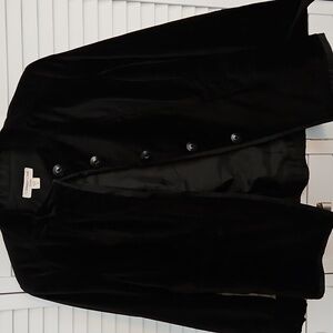 COLDWATER CREEK CLASSIC BLACK VELVET JACKET sz 10